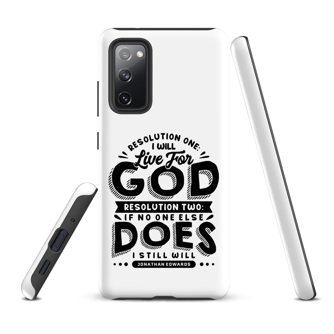 Christian Phone Case Live For God White for Samsung® Samsung® Phone Cases   