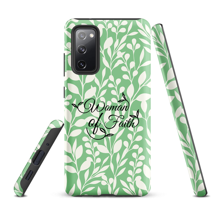 Christian Phone Case Woman of Faith Green for Samsung® Samsung® Phone Cases   