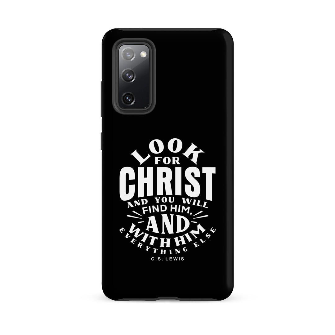 Christian Phone Case Look For Christ Black for Samsung® Samsung® Phone Cases Matte Samsung Galaxy S20 FE 