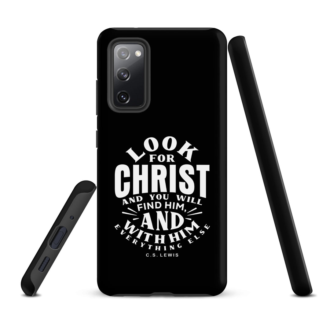 Christian Phone Case Look For Christ Black for Samsung® Samsung® Phone Cases   