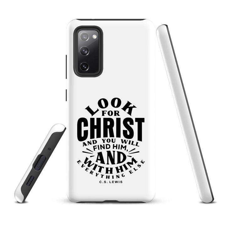 Christian Phone Case Look For Christ White for Samsung® Samsung® Phone Cases   