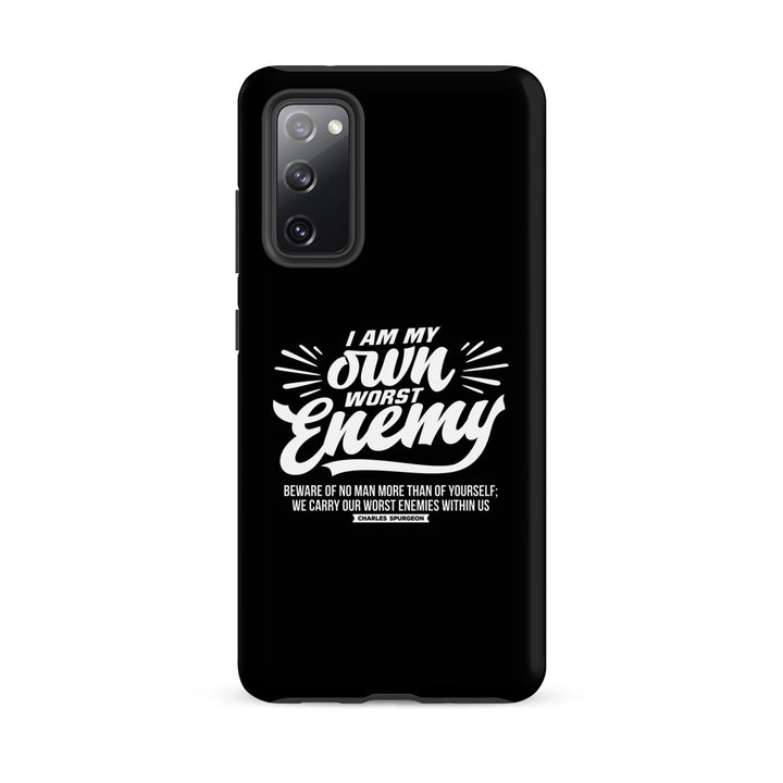 Christian Phone Case Worst Enemy Black for Samsung® Samsung® Phone Cases Matte Samsung Galaxy S20 FE 