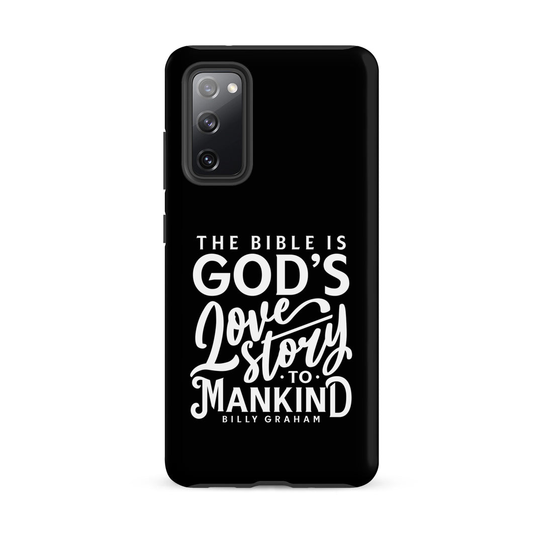 Christian Phone Case God's Love Story Black for Samsung® Samsung® Phone Cases Matte Samsung Galaxy S20 FE 