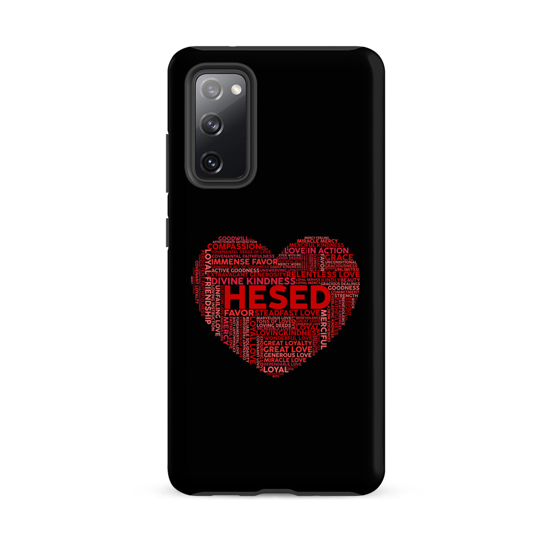 Christian Phone Case Hesed Heart Black for Samsung® Samsung® Phone Cases Matte Samsung Galaxy S20 FE 