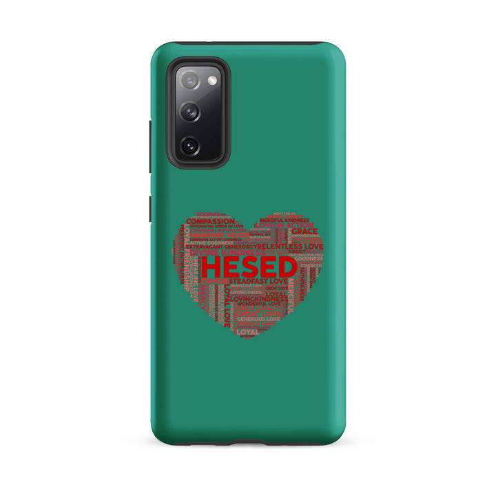 Christian Phone Case Hesed Heart Teal for Samsung® Samsung® Phone Cases Matte Samsung Galaxy S20 FE 