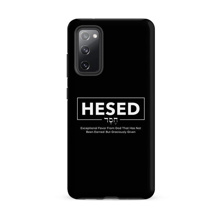 Christian Phone Case Hesed Hebrew Exceptional Favor Black for Samsung® Samsung® Phone Cases   