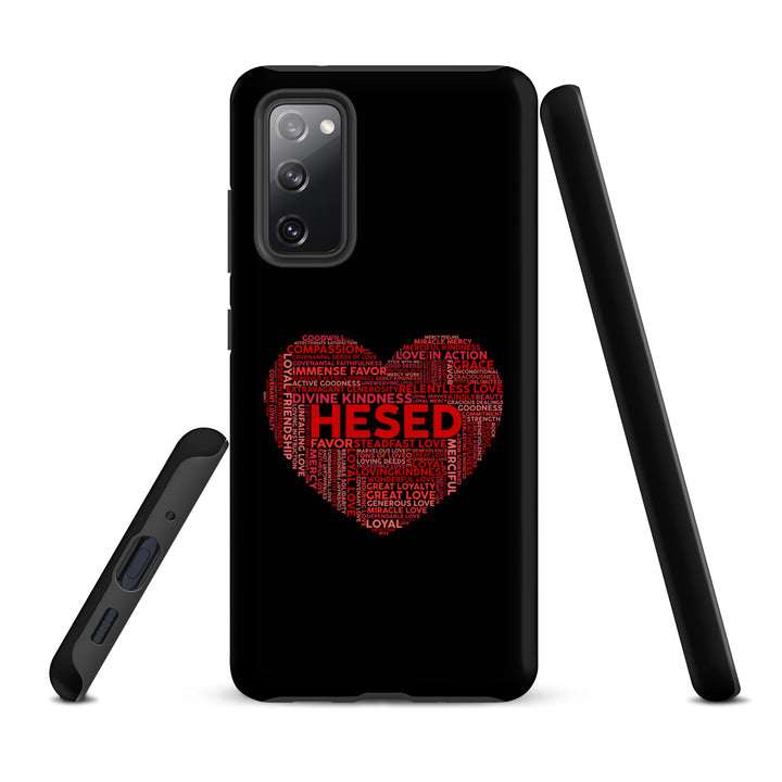 Christian Phone Case Hesed Heart Black for Samsung® Samsung® Phone Cases   