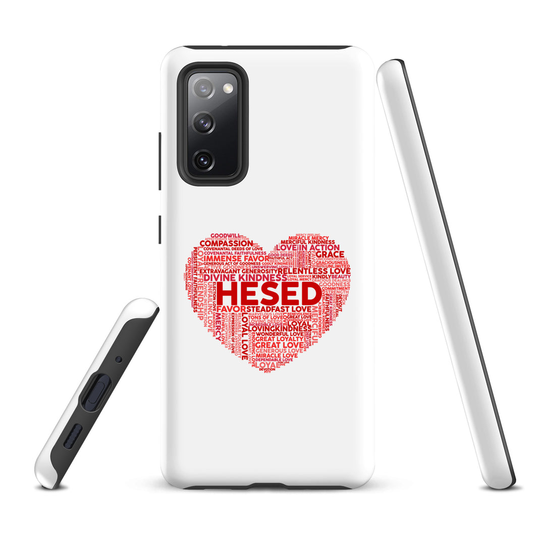 Christian Phone Case Hesed Heart White for Samsung® Samsung® Phone Cases   