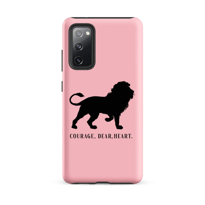 Christian Phone Case Courage Dear Heart Pink for Samsung® Samsung® Phone Cases Matte Samsung Galaxy S20 FE 