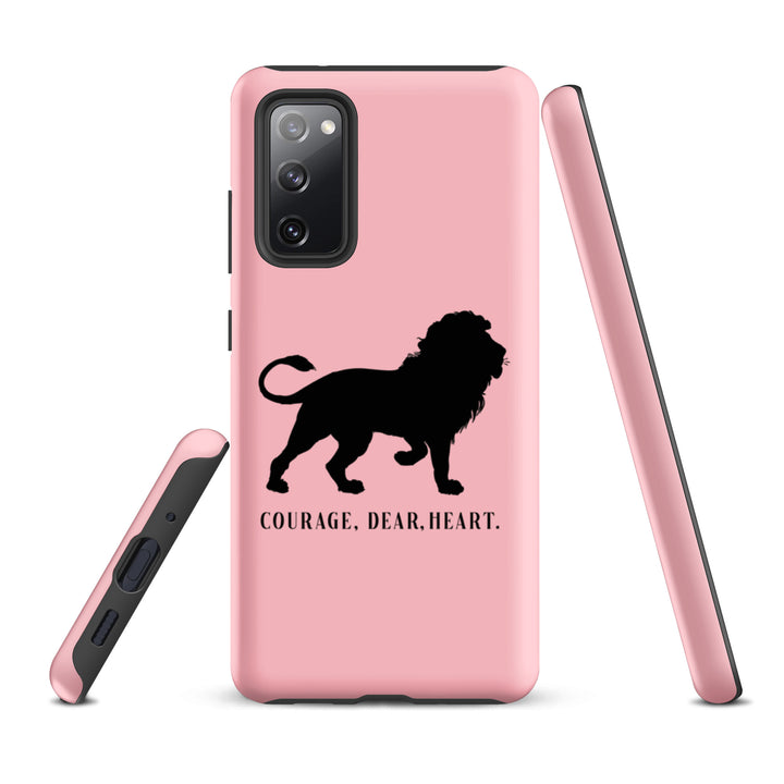 Christian Phone Case Courage Dear Heart Pink for Samsung® Samsung® Phone Cases   