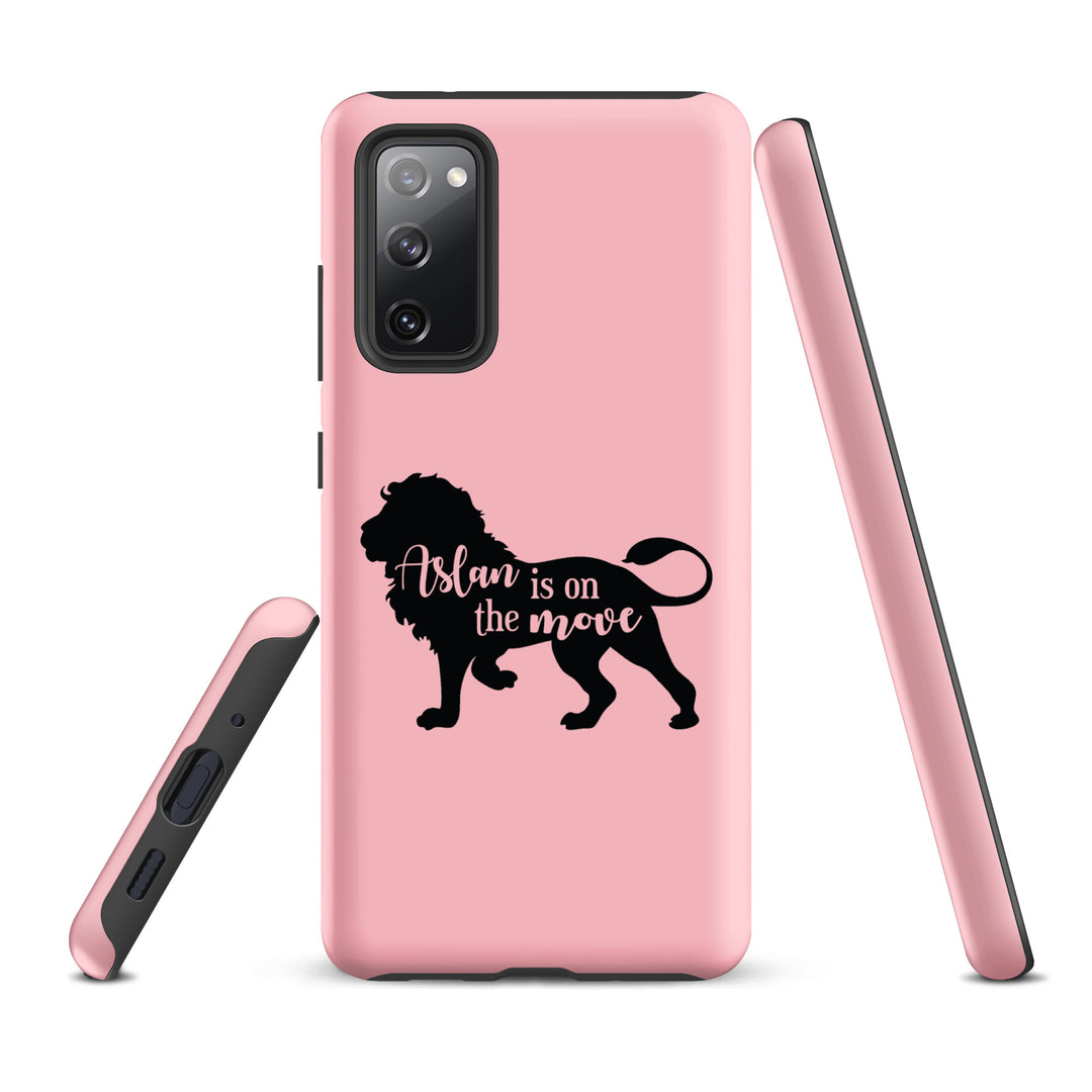 Christian Phone Case Aslan Is On The Move Pink for Samsung® Samsung® Phone Cases   