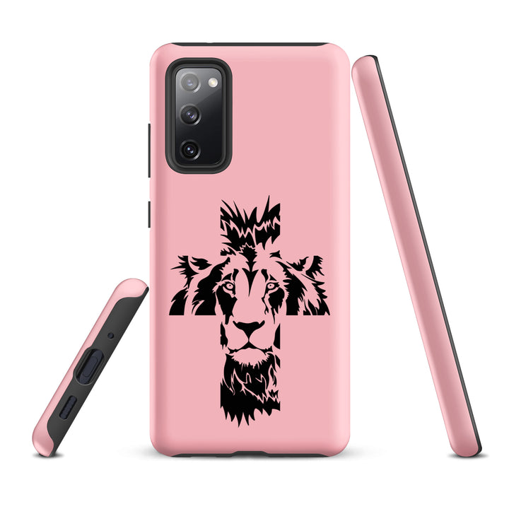 Christian Phone Case Aslan Cross Pink for Samsung® Samsung® Phone Cases   