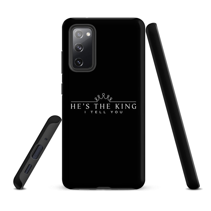 Christian Phone Case He's The King Black for Samsung® Samsung® Phone Cases   