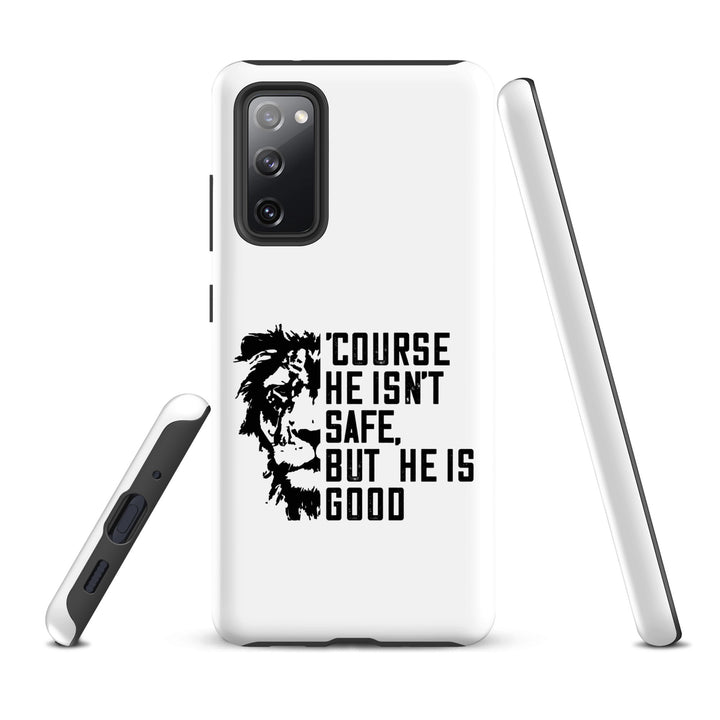 Christian Phone Case 'Course He Isn't Safe White for Samsung® Samsung® Phone Cases   