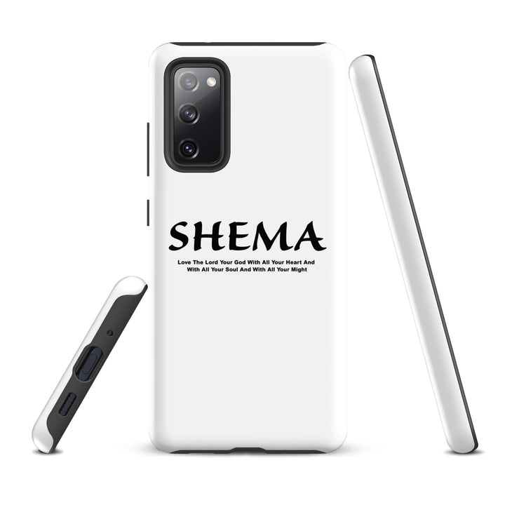 Christian Phone Case Shema Love The Lord White for Samsung® Samsung® Phone Cases   