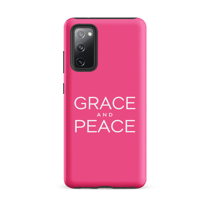 Christian Phone Case Grace and Peace Pink for Samsung® Samsung® Phone Cases Matte Samsung Galaxy S20 FE 