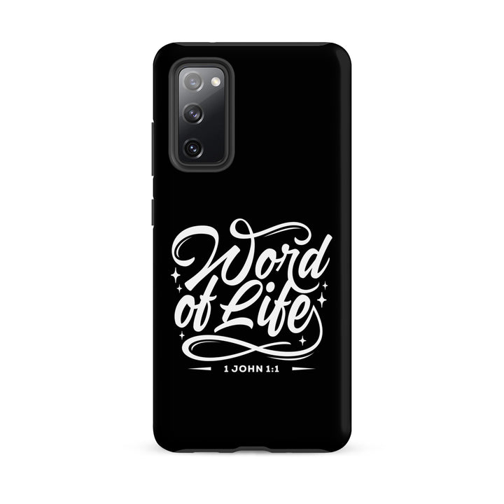 Christian Phone Case Word of Life Black for Samsung® Samsung® Phone Cases Matte Samsung Galaxy S20 FE 