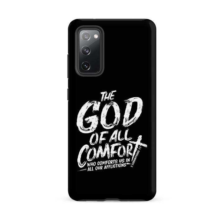 Christian Phone Case God of All Comfort Black for Samsung® Samsung® Phone Cases Matte Samsung Galaxy S20 FE 