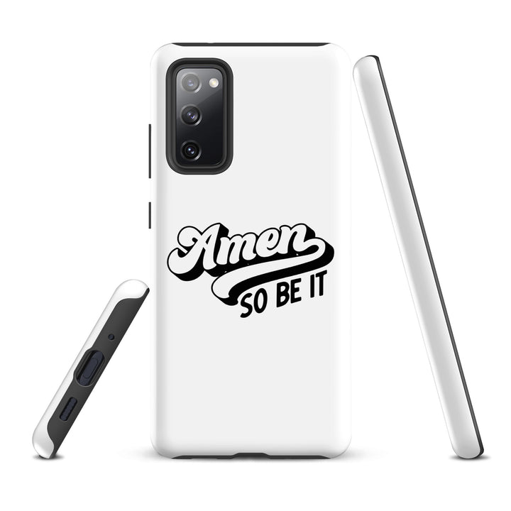 Christian Phone Case Amen So Be It White for Samsung® Samsung® Phone Cases   