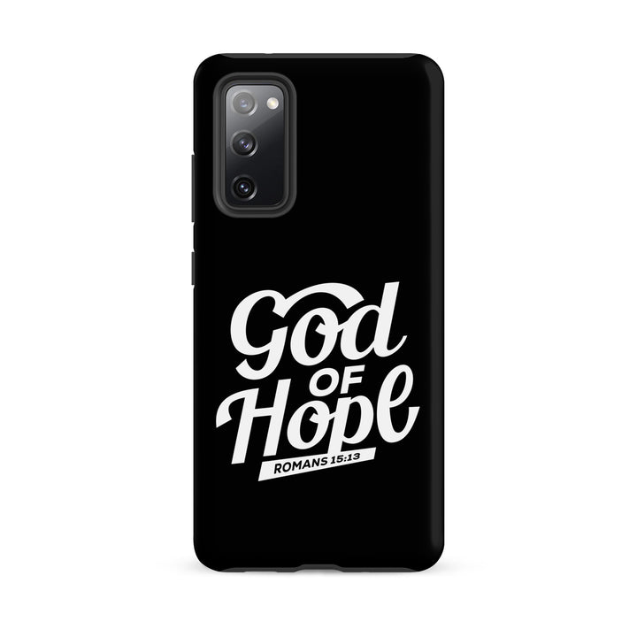 Christian Phone Case God of Hope Black for Samsung® Samsung® Phone Cases Matte Samsung Galaxy S20 FE 