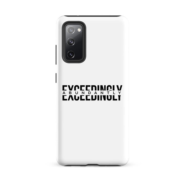 Christian Phone Case Exceedingly Abundantly White for Samsung® Samsung® Phone Cases Matte Samsung Galaxy S20 FE 