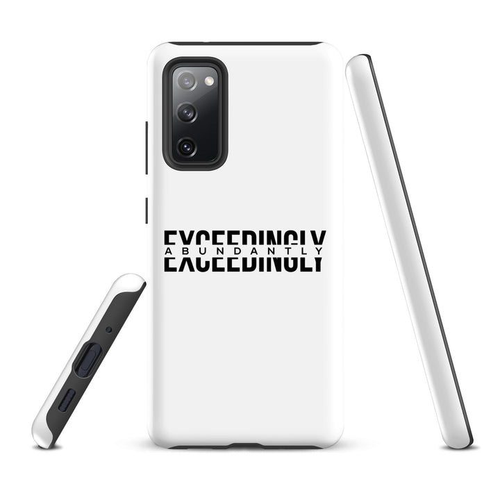 Christian Phone Case Exceedingly Abundantly White for Samsung® Samsung® Phone Cases   