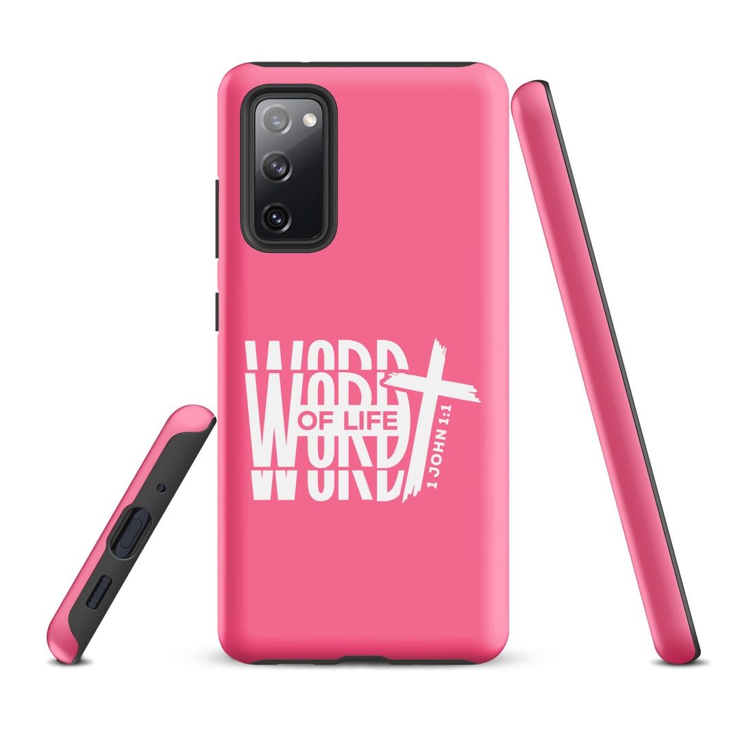 Christian Phone Case Word of Life Cross Pink for Samsung® Samsung® Phone Cases   