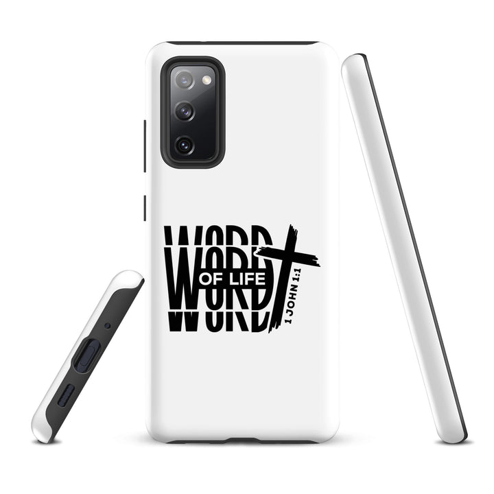 Christian Phone Case Word of Life Cross White for Samsung® Samsung® Phone Cases   