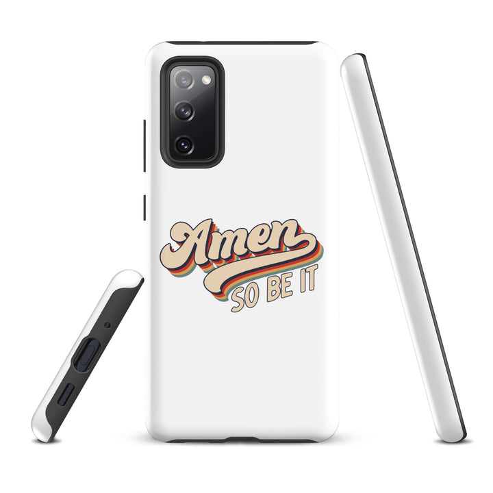 Christian Phone Case Amen So Be It White for Samsung® Samsung® Phone Cases   