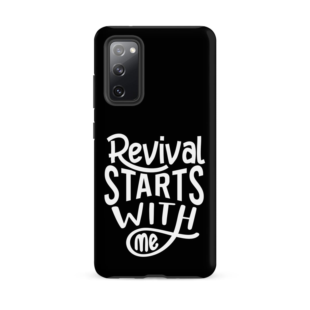 Christian Phone Case Revival Starts With Me Black for Samsung® Samsung® Phone Cases Matte Samsung Galaxy S20 FE 