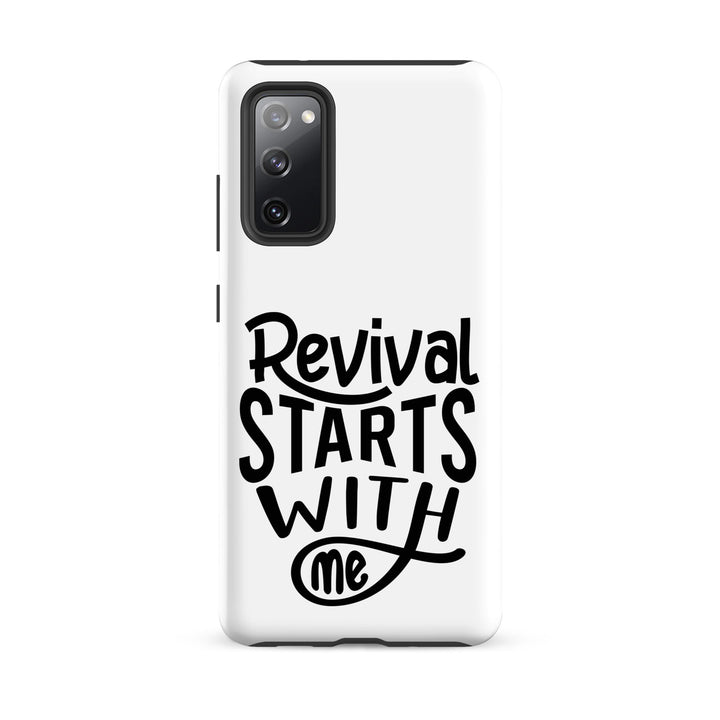 Christian Phone Case Revival Starts With Me White for Samsung® Samsung® Phone Cases Matte Samsung Galaxy S20 FE 