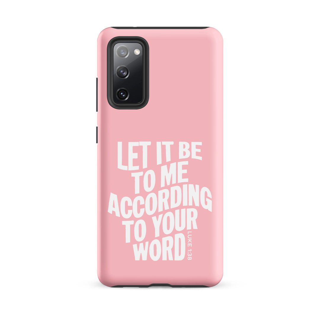 Christian Phone Case According To Your Word Pink for Samsung® Samsung® Phone Cases Matte Samsung Galaxy S20 FE 