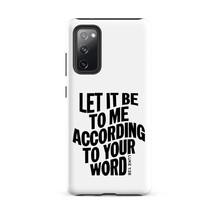 Christian Phone Case According To Your Word White for Samsung® Samsung® Phone Cases Matte Samsung Galaxy S20 FE 