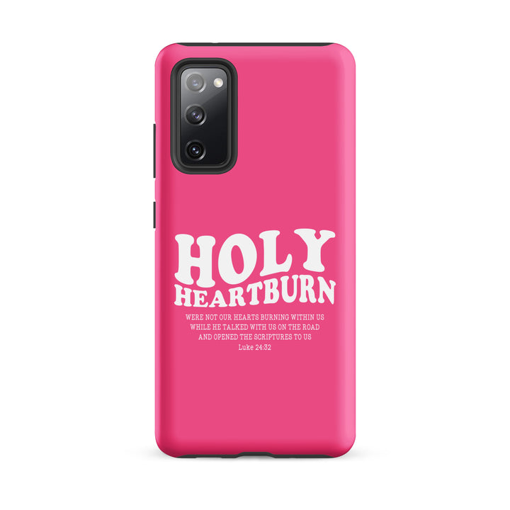 Christian Phone Case Holy Heartburn Pink for Samsung® Samsung® Phone Cases Matte Samsung Galaxy S20 FE 