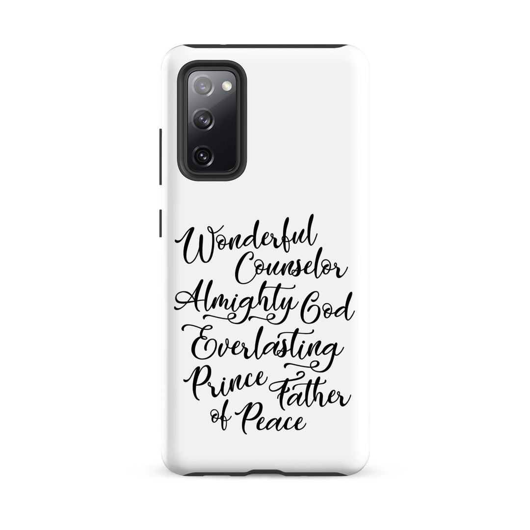 Christian Phone Case Wonderful Counselor White for Samsung® Samsung® Phone Cases Matte Samsung Galaxy S20 FE 