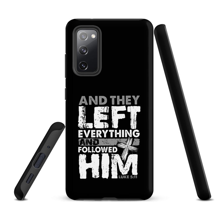 Christian Phone Case Left Everything Cross Black for Samsung® Samsung® Phone Cases   