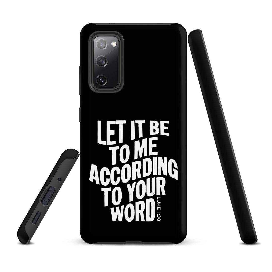 Christian Phone Case According To Your Word Black for Samsung® Samsung® Phone Cases   