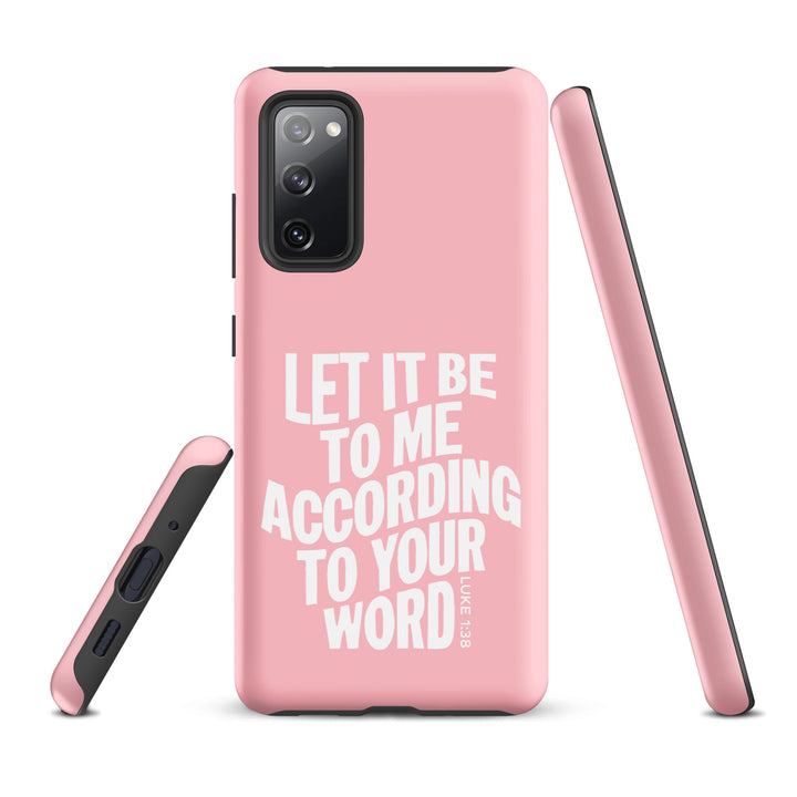 Christian Phone Case According To Your Word Pink for Samsung® Samsung® Phone Cases   