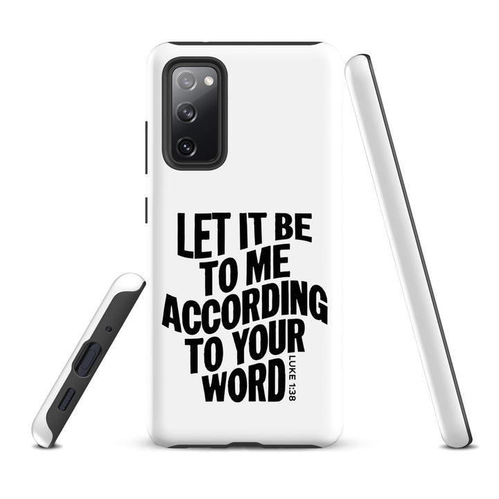 Christian Phone Case According To Your Word White for Samsung® Samsung® Phone Cases   