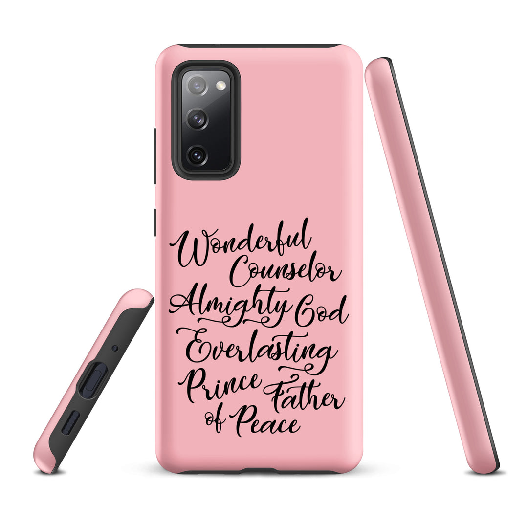 Christian Phone Case Wonderful Counselor Pink for Samsung® Samsung® Phone Cases   