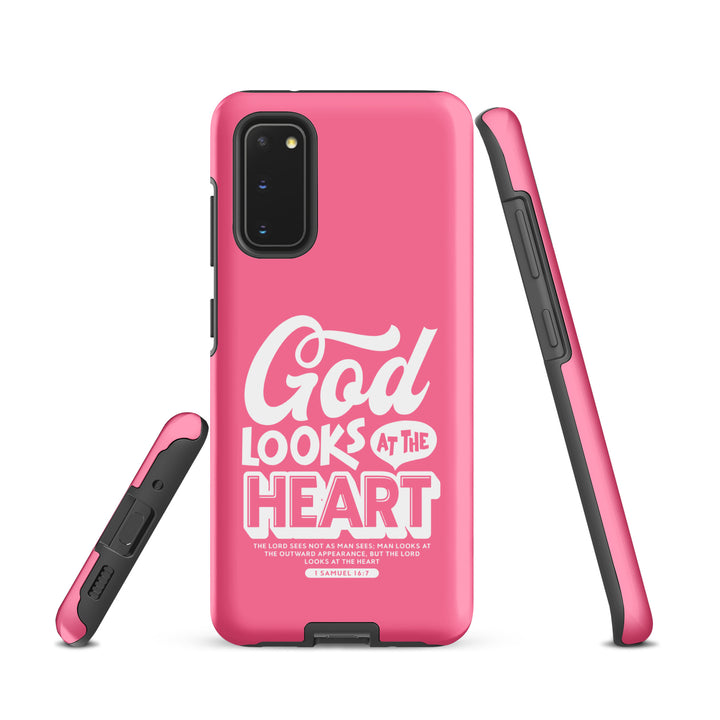 Christian Phone Case God Looks At Heart  for Samsung® Samsung® Phone Cases   