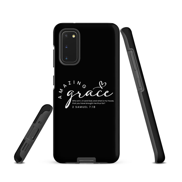 Christian Phone Case Amazing Grace Heart Black for Samsung® Samsung® Phone Cases   