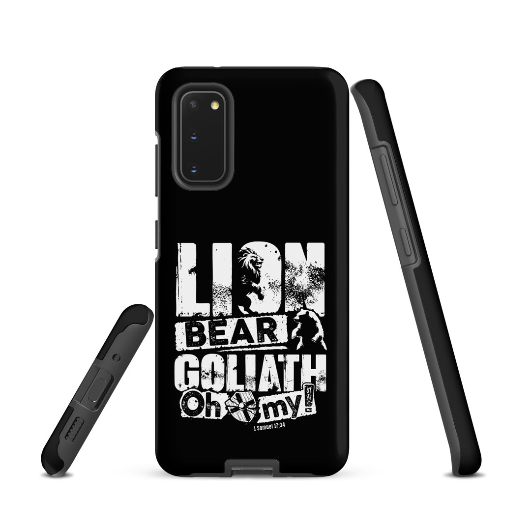 Christian Phone Case Lion Bear Goliath Black for Samsung® Samsung® Phone Cases   