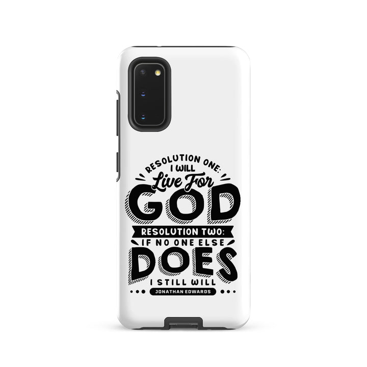 Christian Phone Case Live For God White for Samsung® Samsung® Phone Cases Matte Samsung Galaxy S20 