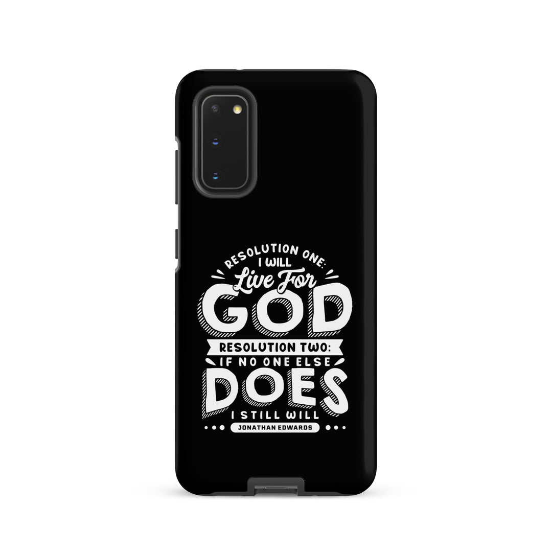 Christian Phone Case Live For God Black for Samsung® Samsung® Phone Cases Matte Samsung Galaxy S20 