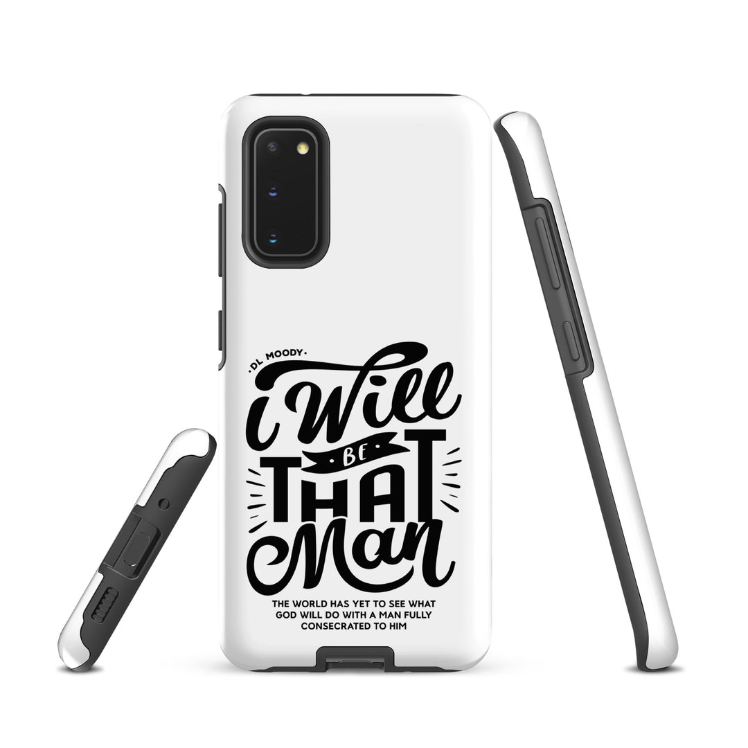 Christian Phone Case I Will Be That Man White for Samsung® Samsung® Phone Cases   