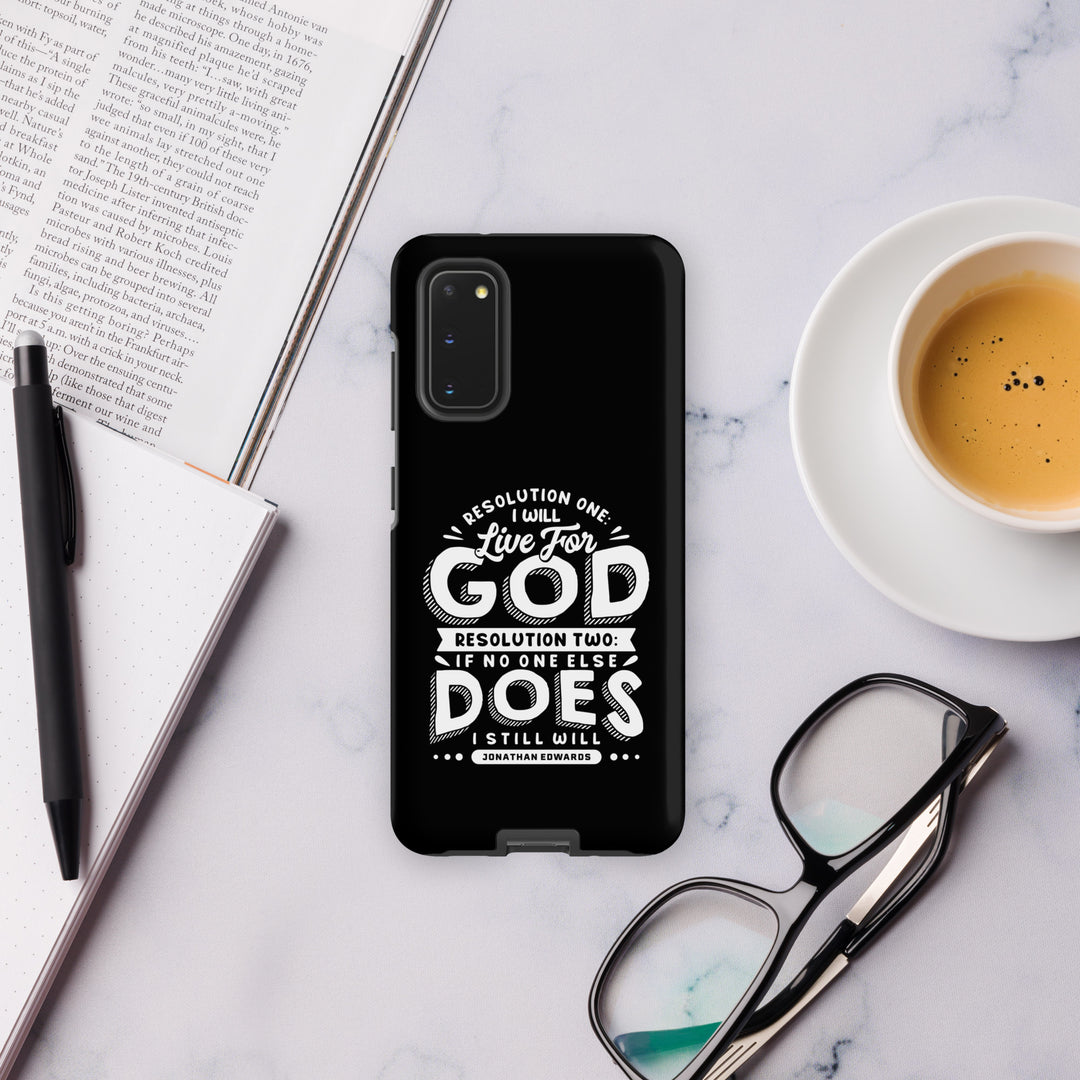 Christian Phone Case Live For God Black for Samsung® Samsung® Phone Cases   