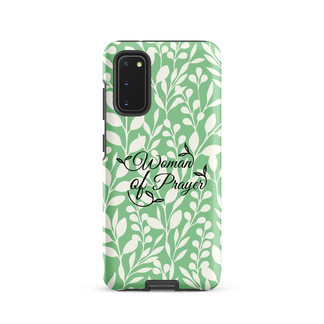 Christian Phone Case Woman of Prayer Green for Samsung® Samsung® Phone Cases Matte Samsung Galaxy S20 