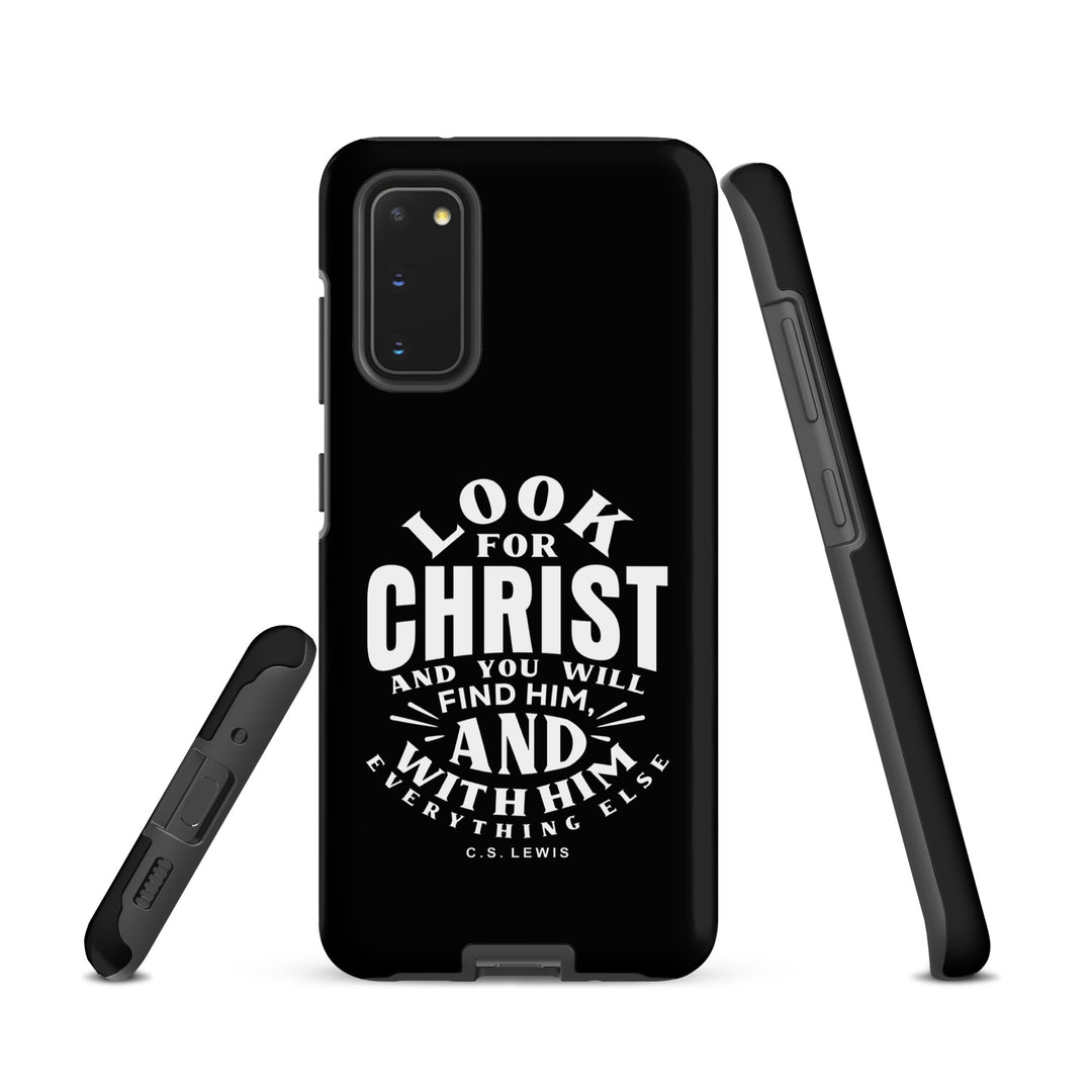 Christian Phone Case Look For Christ Black for Samsung® Samsung® Phone Cases   