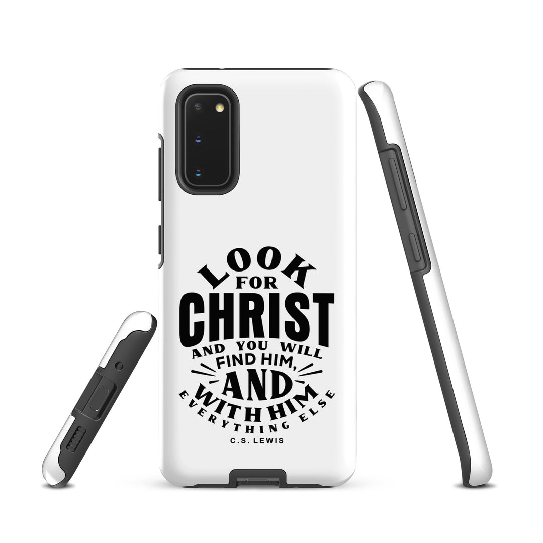 Christian Phone Case Look For Christ White for Samsung® Samsung® Phone Cases   